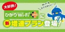 選んでおトクな「ひかりWi-Fi+」