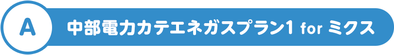 A 中部電力カテエネガスプラン1 for ミクス