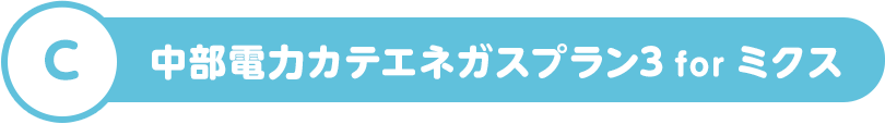 C 中部電力カテエネガスプラン3 for ミクス