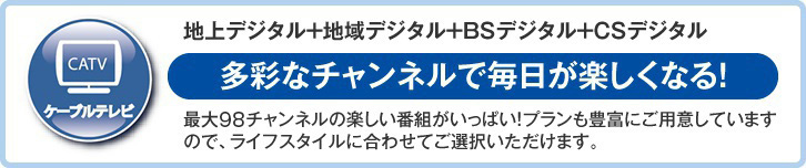 多彩なチャンネルで毎日が楽しくなる！