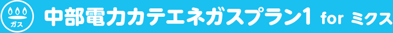 中部電力カテエネガスプラン1forミクス