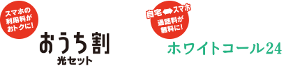 おうち割光セット・ホワイトコール