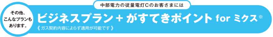 ビジネスプラン+がすてきポイントforミクス